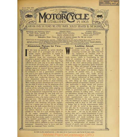 The Motor Cycle 1916 03 March 16 Vol16 N0677 Aluminium Pistons For Two Strokes