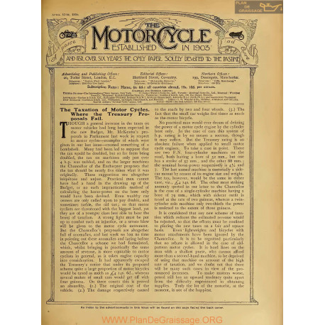 The Motor Cycle 1916 04 April 13 Vol16 N0681 The Taxation Of Motor Cycles