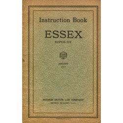 Essex 1927 Instruction Book