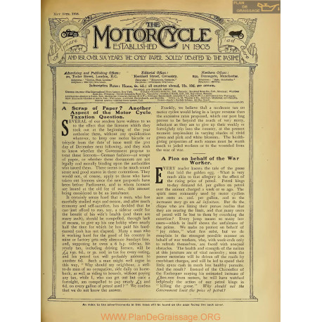 The Motor Cycle 1916 05 May 25 Vol16 N0687 A Plea On Behalf Of The War Worker