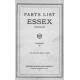 Essex 1927 Parts List
