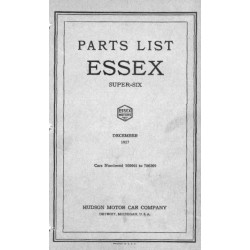 Essex 1927 Parts List