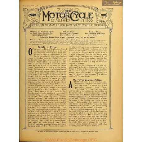 The Motor Cycle 1916 09 September 28 Vol17 N0705 Single Twin