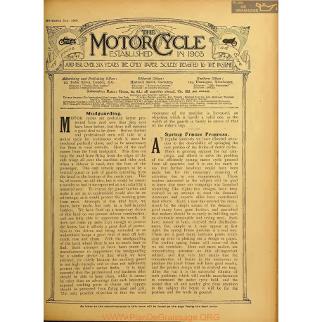 The Motor Cycle 1916 11 November 02 Vol17 N0710 Mudguarding
