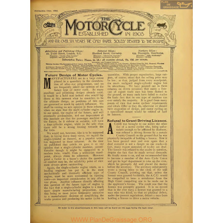 The Motor Cycle 1916 11 November 30 Vol17 N0714 Future Design Of Motot Cycles