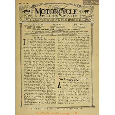 The Motor Cycle 1917 06 June 28 Vol18 N0744 Oil Cooling