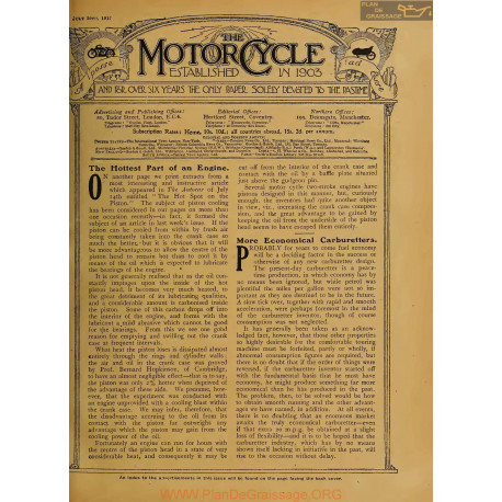 The Motor Cycle 1917 07 July 26 Vol19 N0748 The Hottest Part Of An Engine