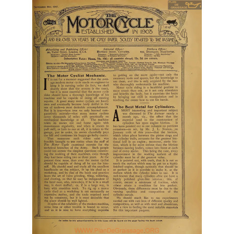 The Motor Cycle 1917 09 September 06 Vol19 N0754 The Motor Cyclists Mechanic