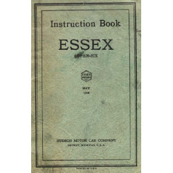 Essex 1928 May Instructions