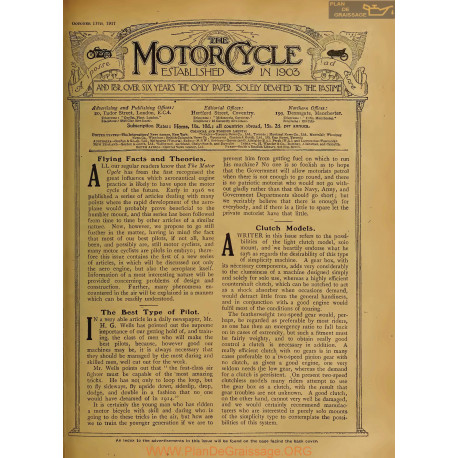The Motor Cycle 1917 10 October 11 Vol19 N0759 Flying Facts And Theories