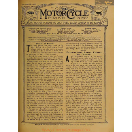 The Motor Cycle 1917 11 November 22 Vol19 N0765 Waste Of Petrol
