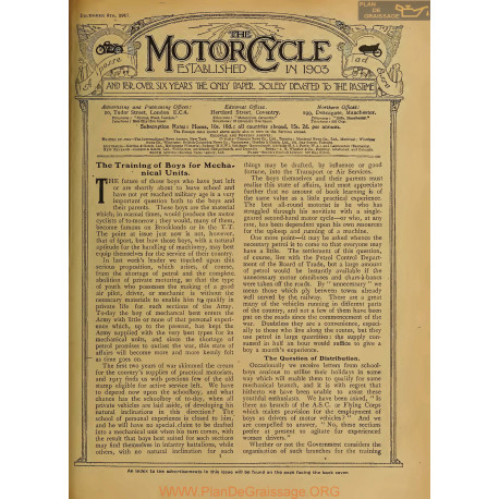 The Motor Cycle 1917 12 December 06 Vol19 N0767 The Training Of Boys For Machenical Units