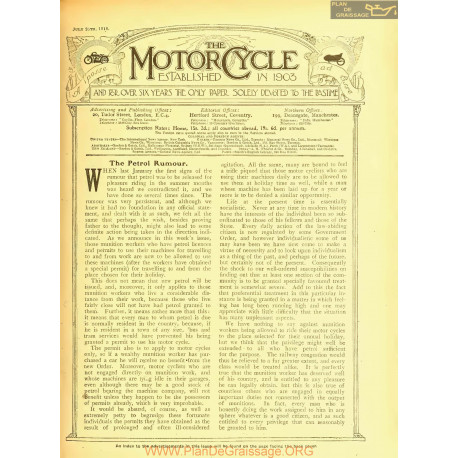The Motor Cycle 1918 07 July 25 Vol21 N0800 The Petrol Rumour