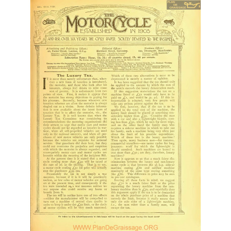 The Motor Cycle 1918 08 August 15 Vol21 N0803 The Luxury Tax