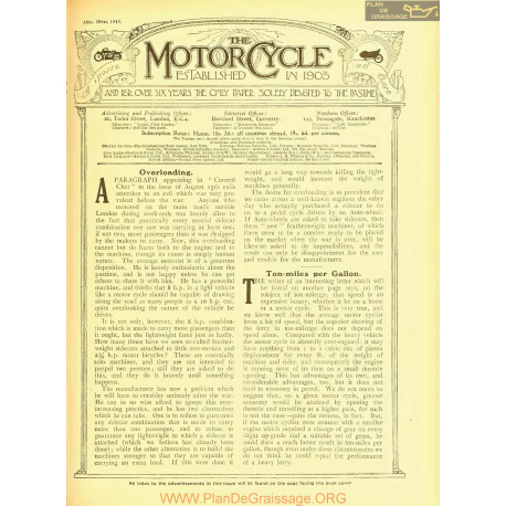 The Motor Cycle 1918 08 August 29 Vol21 N0805 Overloading