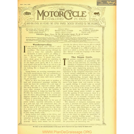 The Motor Cycle 1918 09 September 05 Vol21 N0806 Weatherproofing