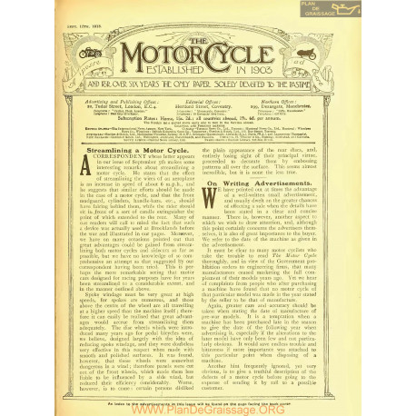 The Motor Cycle 1918 09 September 12 Vol21 N0807 Streamlining A Motor Cycle
