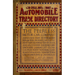 Automobile Trade Directory Motorcycle Motor Boat 1910