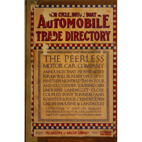 Automobile Trade Directory Motorcycle Motor Boat 1910