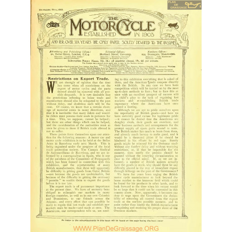 The Motor Cycle 1918 12 December 26 Vol21 N0822 Restrictions On Export Trade