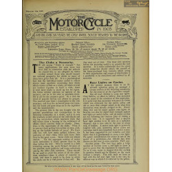 The Motor Cycle 1919 02 February 06 Vol22 N0828 The Clubs A Necessity