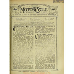The Motor Cycle 1919 02 February 20 Vol22 N0830 The All Weather Motor Cycle