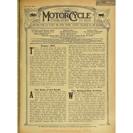 The Motor Cycle 1919 04 April 17 Vol22 N0838 Easter 1919