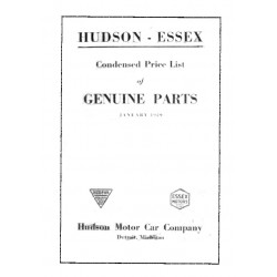 Essex 1929 Condensed Parts Price List