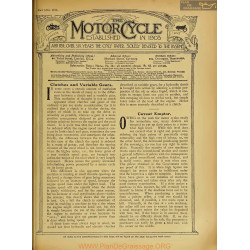 The Motor Cycle 1919 05 May 15 Vol22 N0842 Clutches And Variable Gears