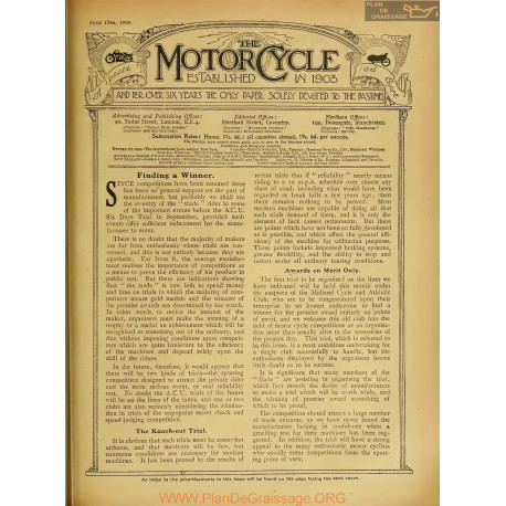 The Motor Cycle 1919 06 June 12 Vol22 N0846 Finding A Winner