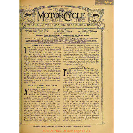 The Motor Cycle 1919 08 August 14 Vol23 N0855 Seats On Scooters