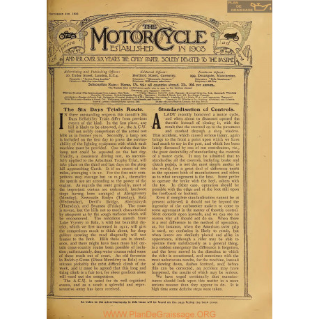 The Motor Cycle 1919 09 September 04 Vol23 N0858 The Six Days Trials Route