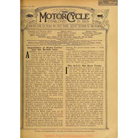 The Motor Cycle 1919 09 September 11 Vol23 N0859 Importation Of Motor Cycles Into The British Isles