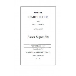 Essex 1929 Marvel 61 Carb