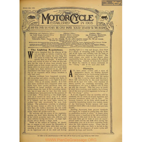 The Motor Cycle 1919 10 October 23 Vol23 N0865 The Lighting Regulations