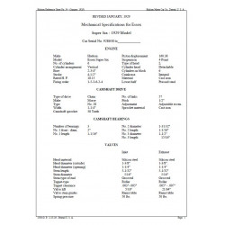 Essex 1929 Mech Specs