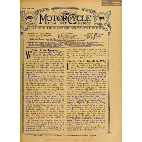 The Motor Cycle 1919 12 December 11 Vol23 N0872 Motor Cycle Taxation