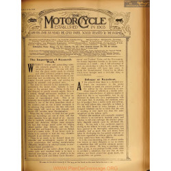 The Motor Cycle 1920 03 March 11 Vol24 N0885 The Importance Of Research Work