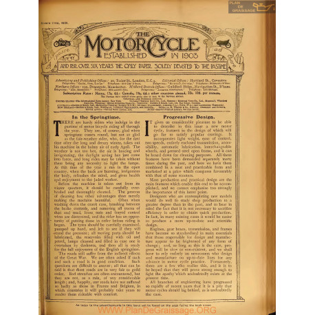 The Motor Cycle 1920 03 March 25 Vol24 N0887 In The Springtime