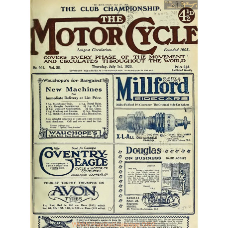 The Motor Cycle 1920 07 July 01 Vol25 N0901 The Scolltish Six Days Trial