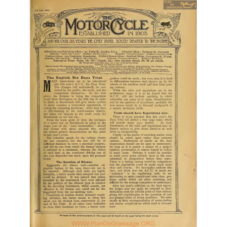 The Motor Cycle 1920 07 July 08 Vol25 N0902 The English Six Days Trial