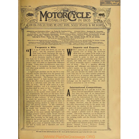 The Motor Cycle 1920 07 July 22 Vol25 N0904 Twopence A Mile