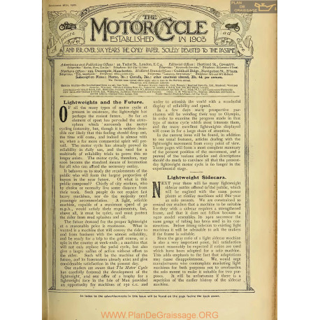 The Motor Cycle 1920 11 November 18 Vol25 N0921 Lightweights And The Future