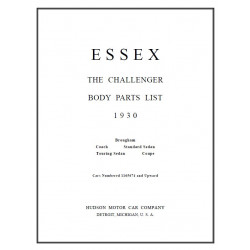 Essex 1930 Body Part Slist