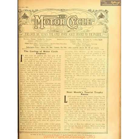The Motor Cycle 1921 05 May 26 Vol26 N0948 The Cooling Of Motor Cycle Engines
