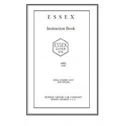 Essex 1930 Instruction Book