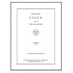 Essex 1930 Parts List Book