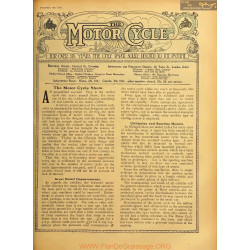 The Motor Cycle 1921 12 December 01 Vol27 N0975 The Motor Cycle Show