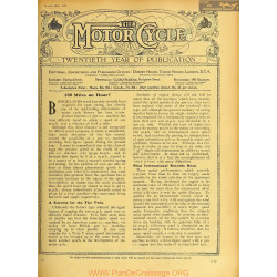 The Motor Cycle 1922 03 March 30 Vol28 N0992 100 Miles An Hour