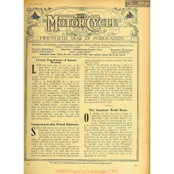 The Motor Cycle 1922 04 Avril 27 Vol28 N0996 Lesser Popularity Of Speed Events